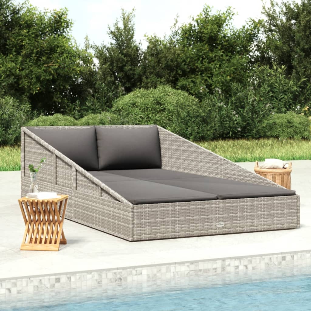 solseng 110x200 cm polyrattan grå