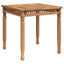 havebord 80x80x80 cm massivt teaktræ