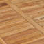 havebord 80x80x80 cm massivt teaktræ