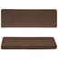 trappemåtter 15 stk. 65x21x4 cm brune rektangulære kanter