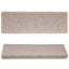 trappemåtter 15 stk. 65x21x4 cm taupe rektangulær kant