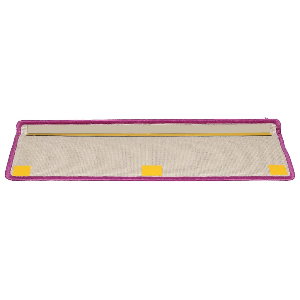 trappemåtter 15 stk. 65x21x4 cm violet rektangulær kant