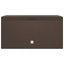 opbevaringskasse til haven 114x47x60 cm brun