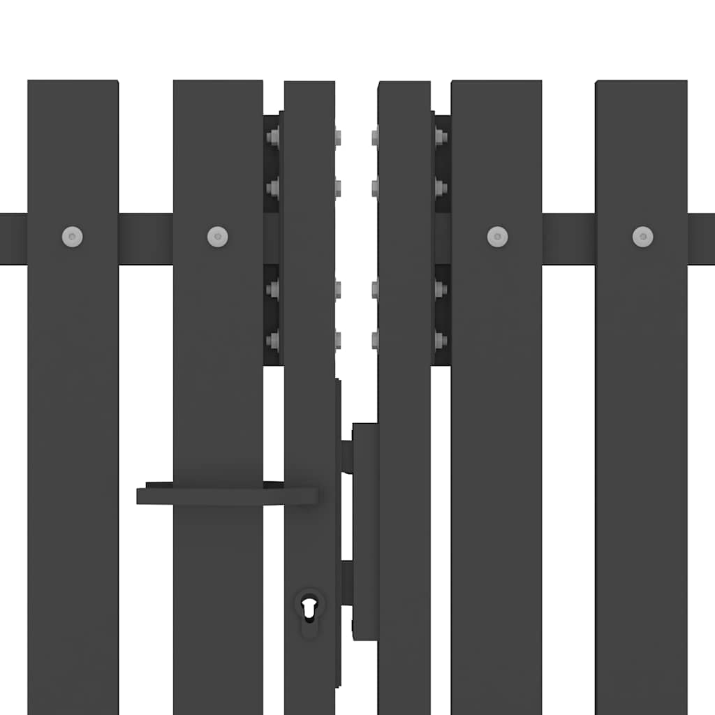 havehegnslåge stål 400x175 cm antracitgrå