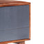 tv-bord 140x30x45 cm massivt træ grå