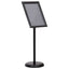 plakatstativ A3 aluminiumslegering sort
