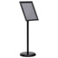 plakatstativ A4 aluminiumslegering sort