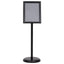 plakatstativ A4 aluminiumslegering sort