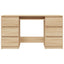 skrivebord 140x50x77 cm konstrueret træ sonoma-eg