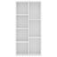 bogreol 50x25x106 cm konstrueret træ hvid
