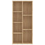 bogreol 50x25x106 cm konstrueret træ sonoma-eg