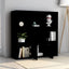 bogreol 98x30x98 cm konstrueret træ sort