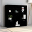 bogreol 98x30x98 cm konstrueret træ sort