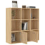 bogreol 98x30x98 cm konstrueret træ sonoma-eg