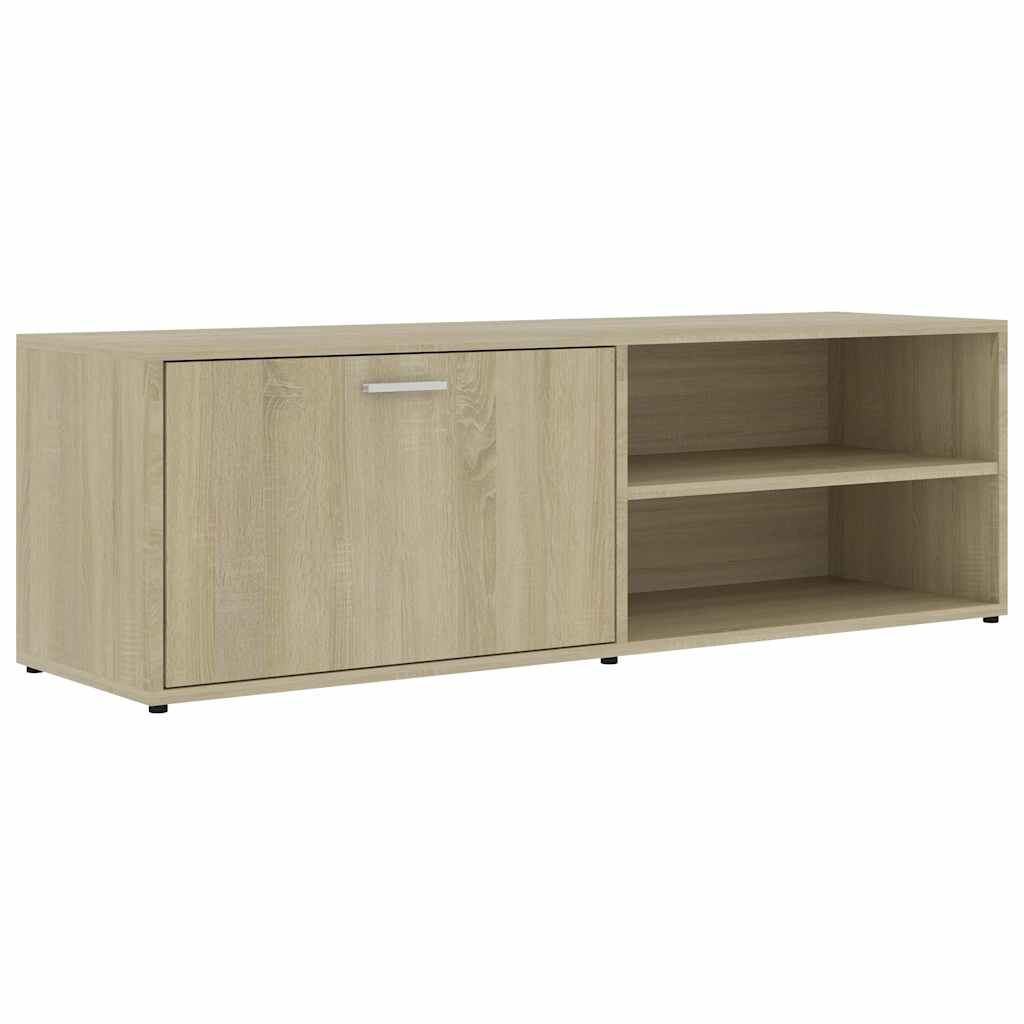 tv-bord 120x34x37 cm konstrueret træ sonoma-eg