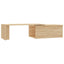 sofabord 150x50x35 cm konstrueret træ sonoma-eg