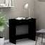 skrivebord 80x40x75 cm konstrueret træ sort