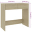 skrivebord 80x40x75 cm konstrueret træ sonoma-eg