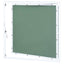 adgangspanel med aluminiumsramme og gipsplade 600x600 mm