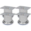 runde sofaben i krom 8 stk. 60 mm