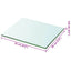 hylder 2 stk. glaspanel 20 x 25 cm klar