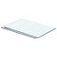 hylder 2 stk. glaspanel 40 x 20 cm klar