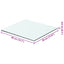 hylder 2 stk. glaspanel 40 x 30 cm klar