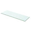 hylder 2 stk. glaspanel 60 x 15 cm klar