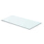 hylder 2 stk. glaspanel 60 x 25 cm klar