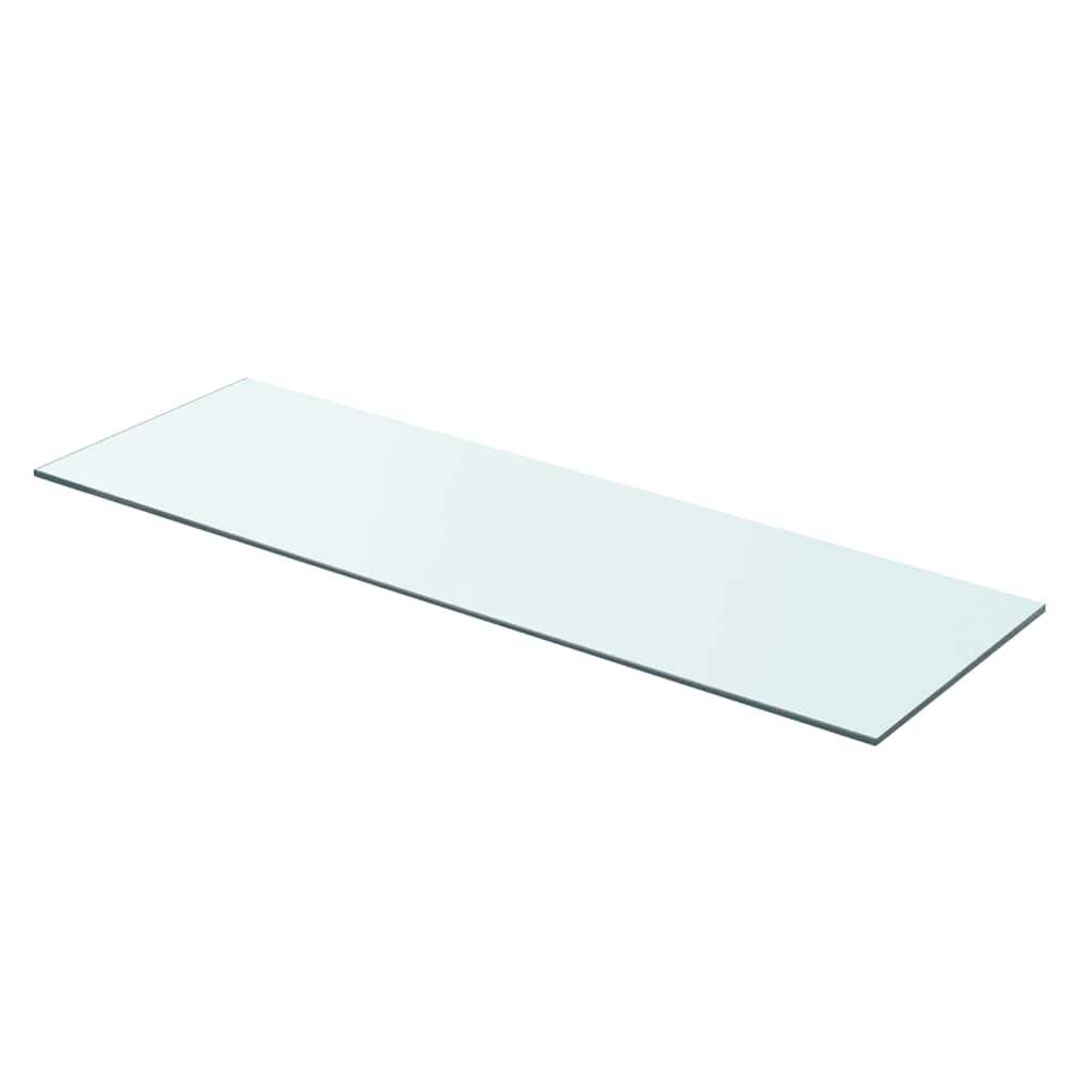 hylder 2 stk. glaspanel 80 x 25 cm klar