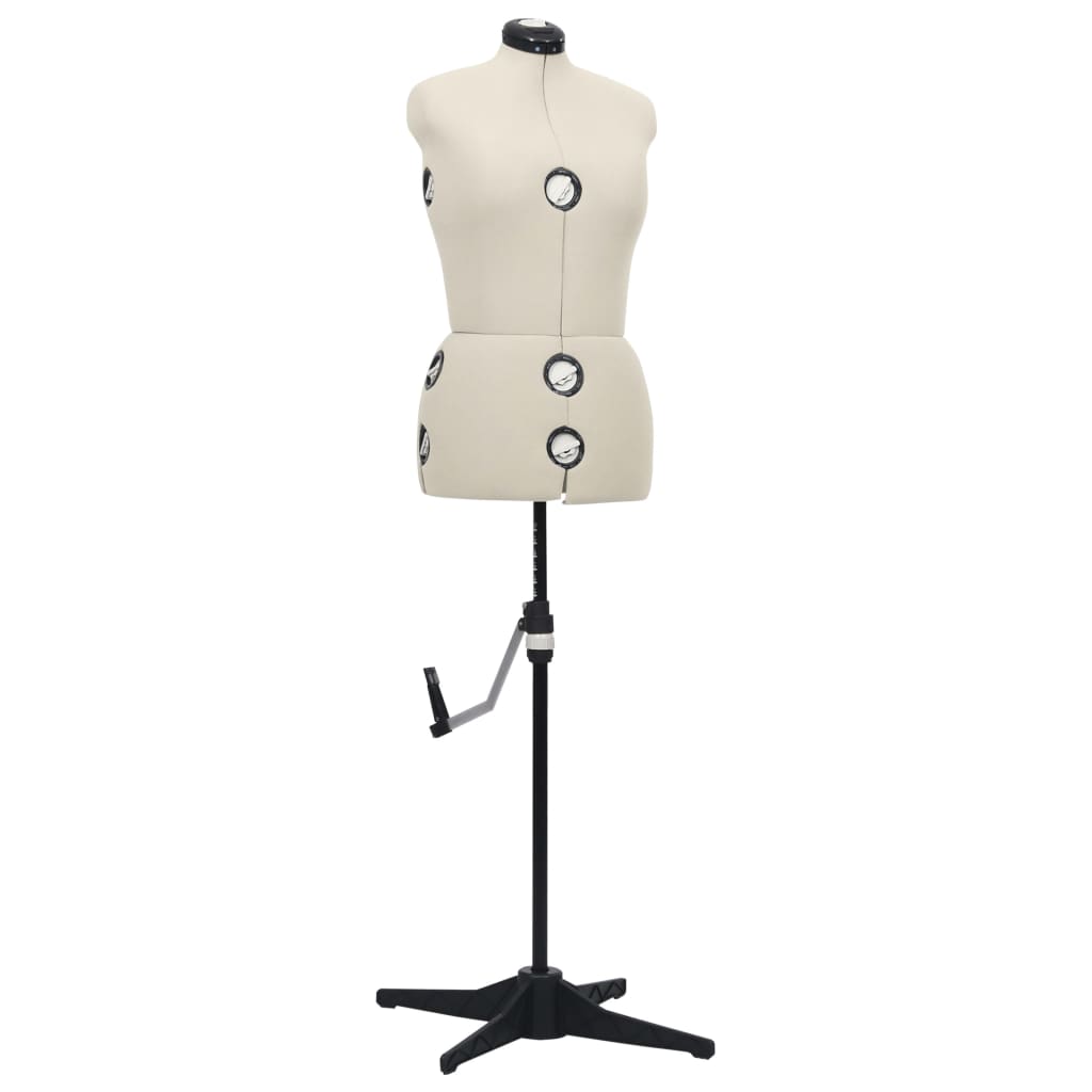 justerbar gine kvinde str. M 40-46 cremefarvet billede