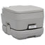 transportabelt campingtoilet 10+10 l grå