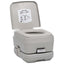 transportabelt campingtoilet 10+10 l grå