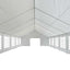 festtelt 6x16 m PE hvid