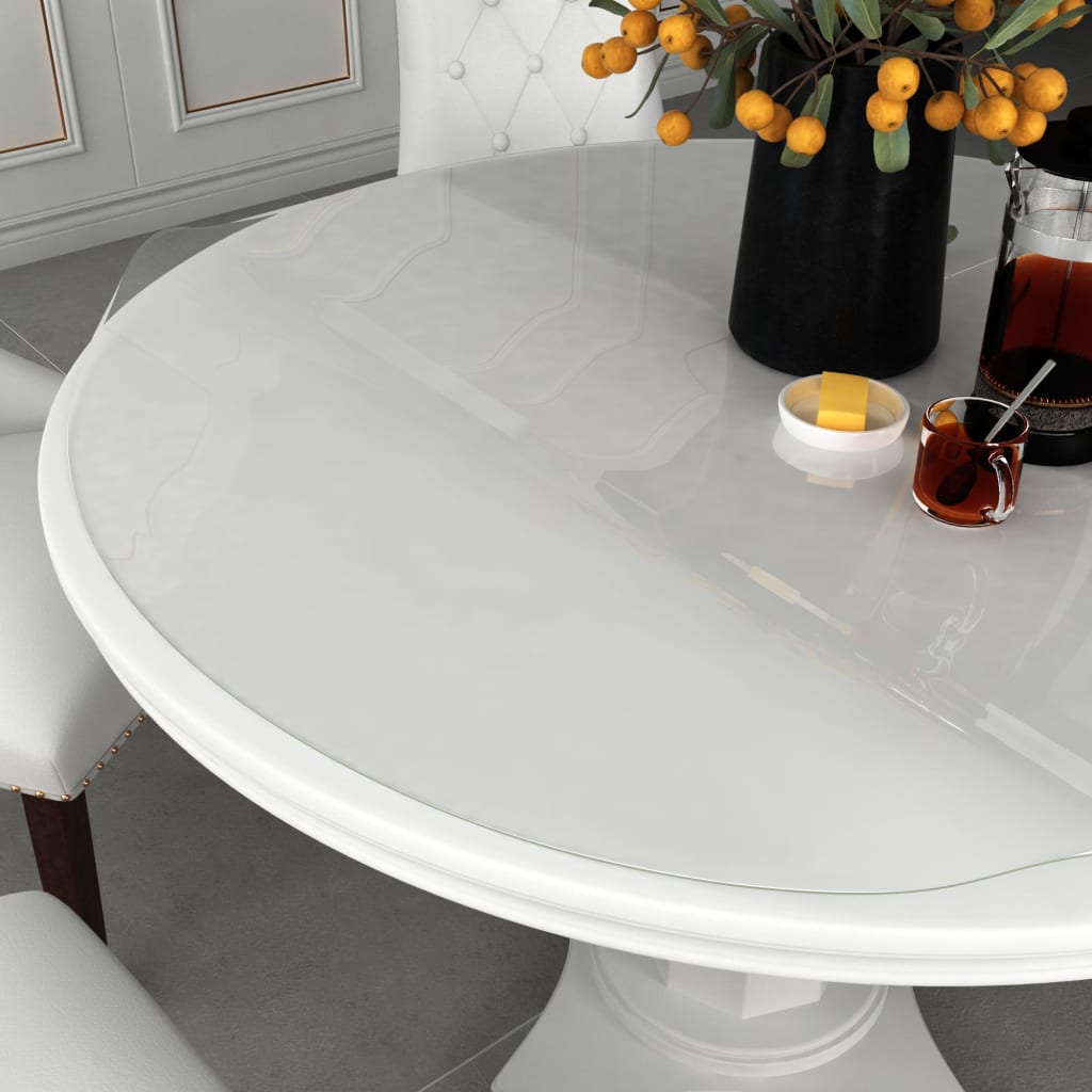 bordbeskytter Ø 100 cm 1,6 mm PVC transparent billede