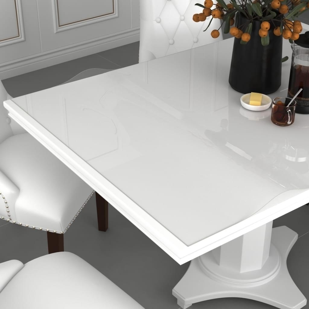 bordbeskytter 180x90 cm 1,6 mm PVC transparent billede