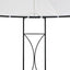 pavillon 300x290 cm rund hvid