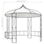 pavillon 300x290 cm rund hvid