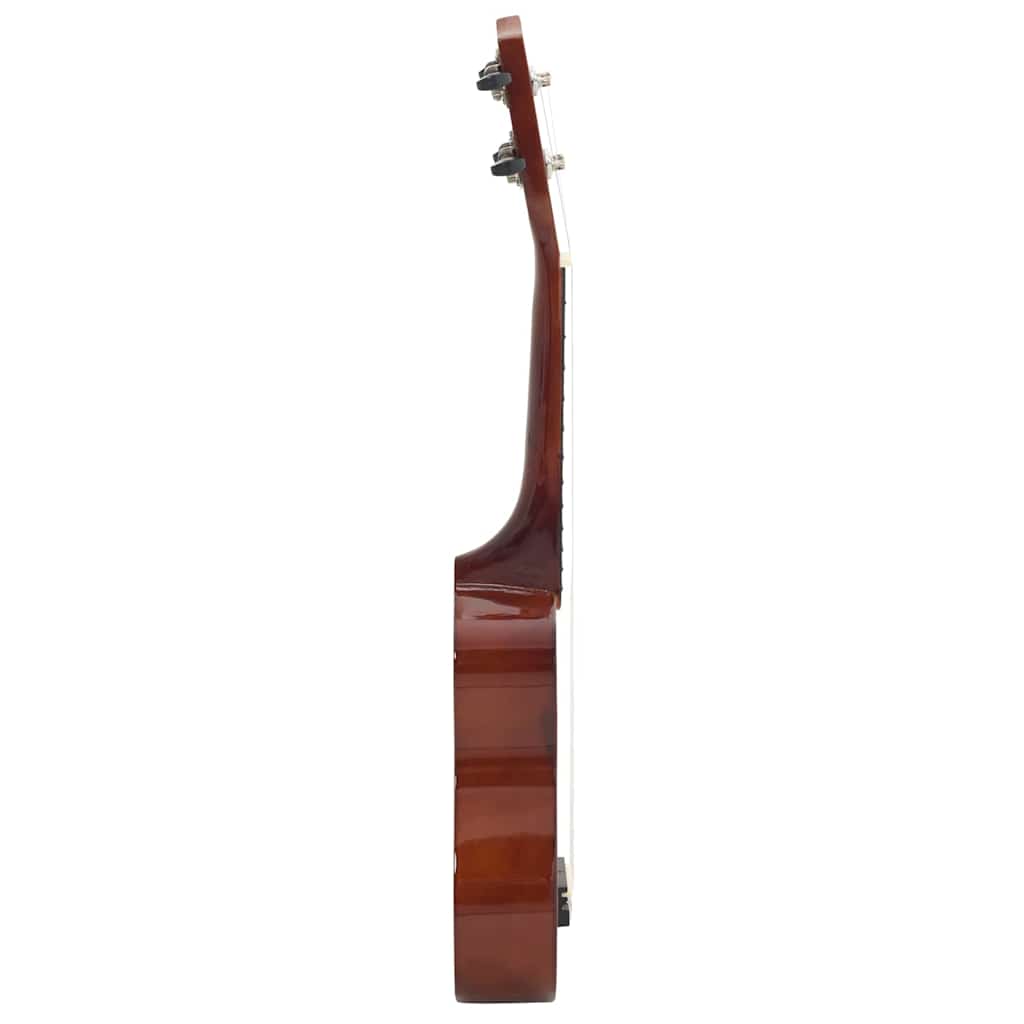 ukulelesæt sopran med taske til børn 21" mørkt træ