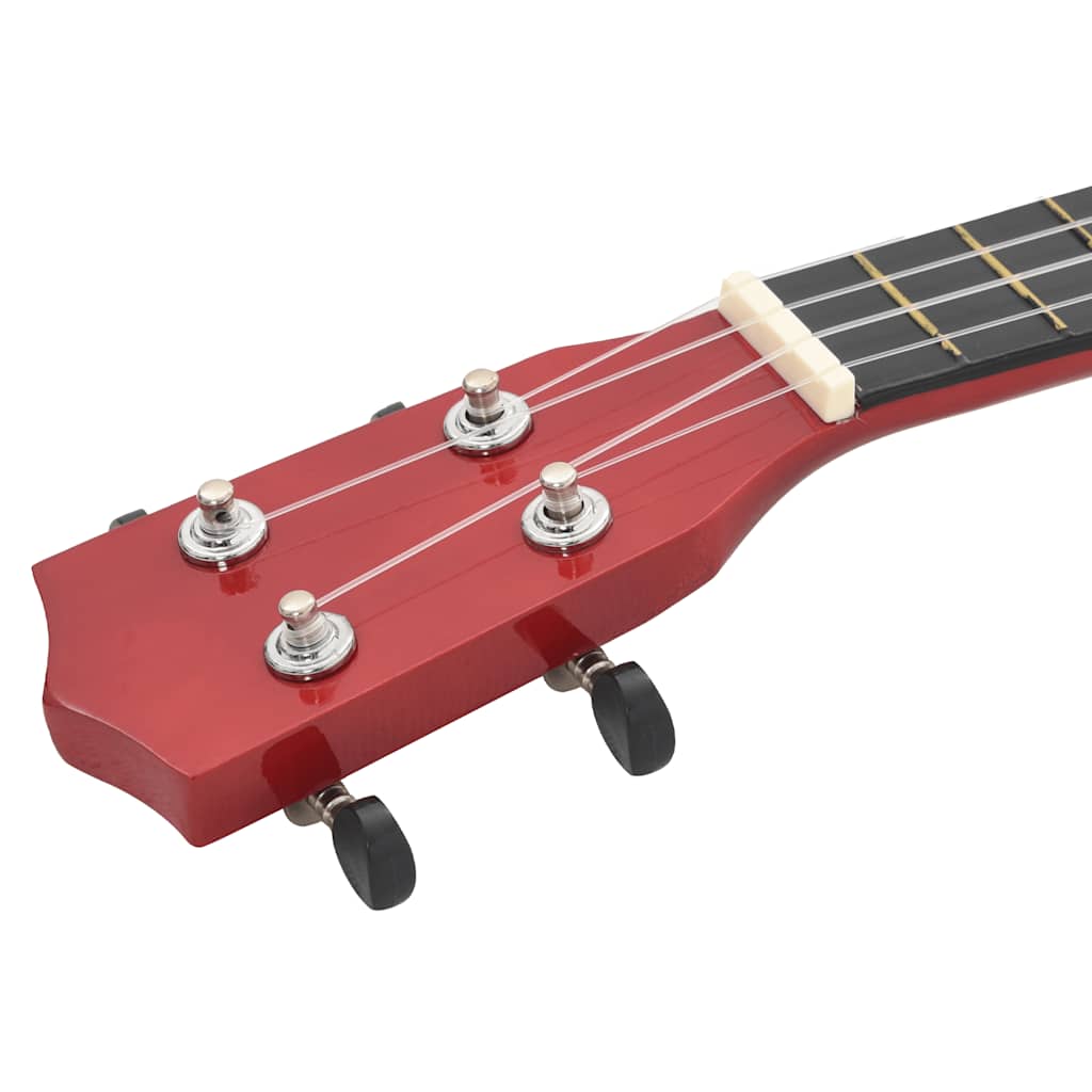ukulelesæt sopran med taske til børn 23" lyst træ
