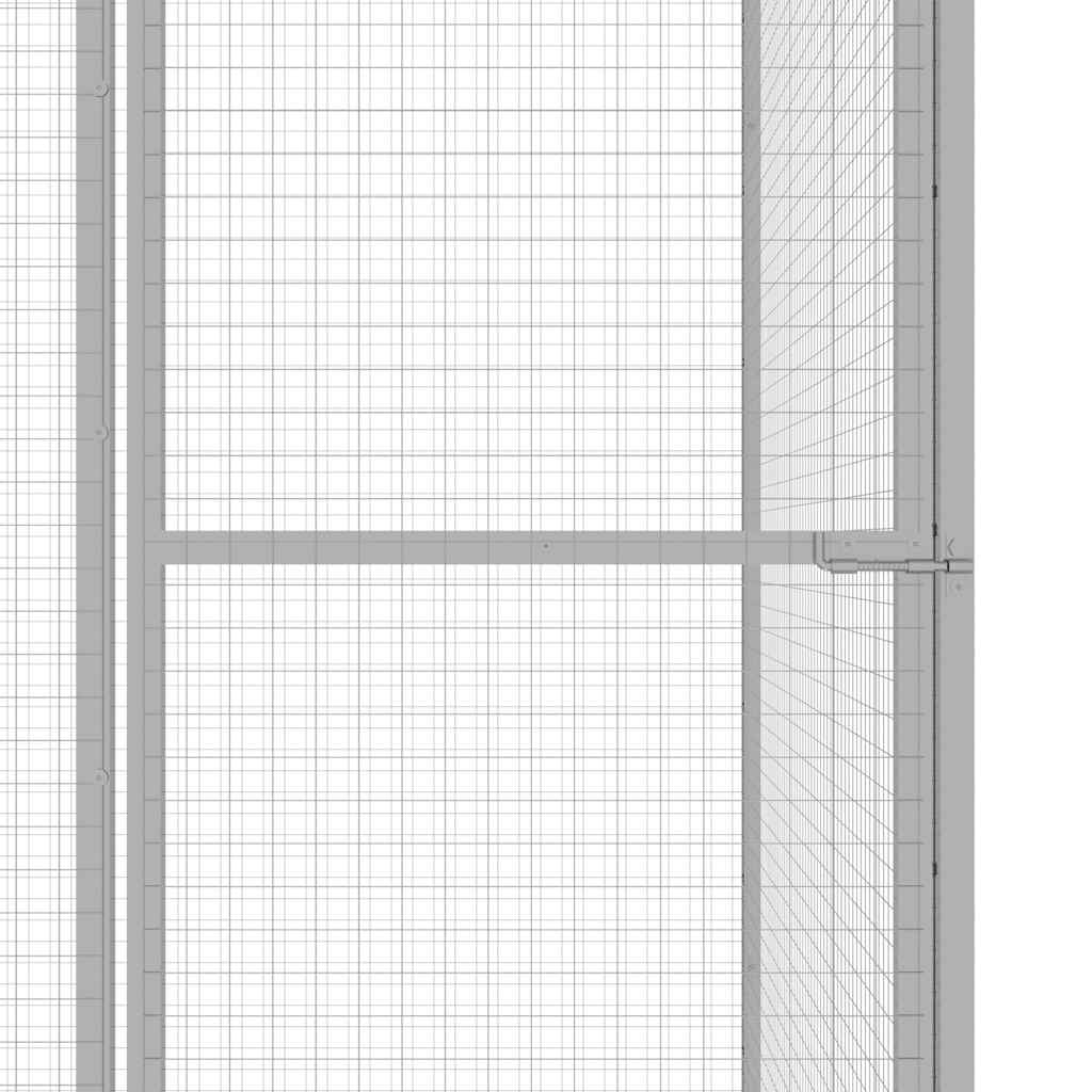 kattebur 1,5x1,5x1,5 m galvaniseret stål