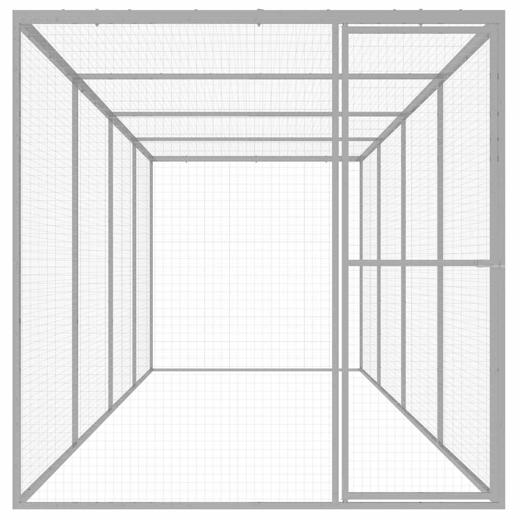 kattebur 6x1,5x1,5 cm galvaniseret stål