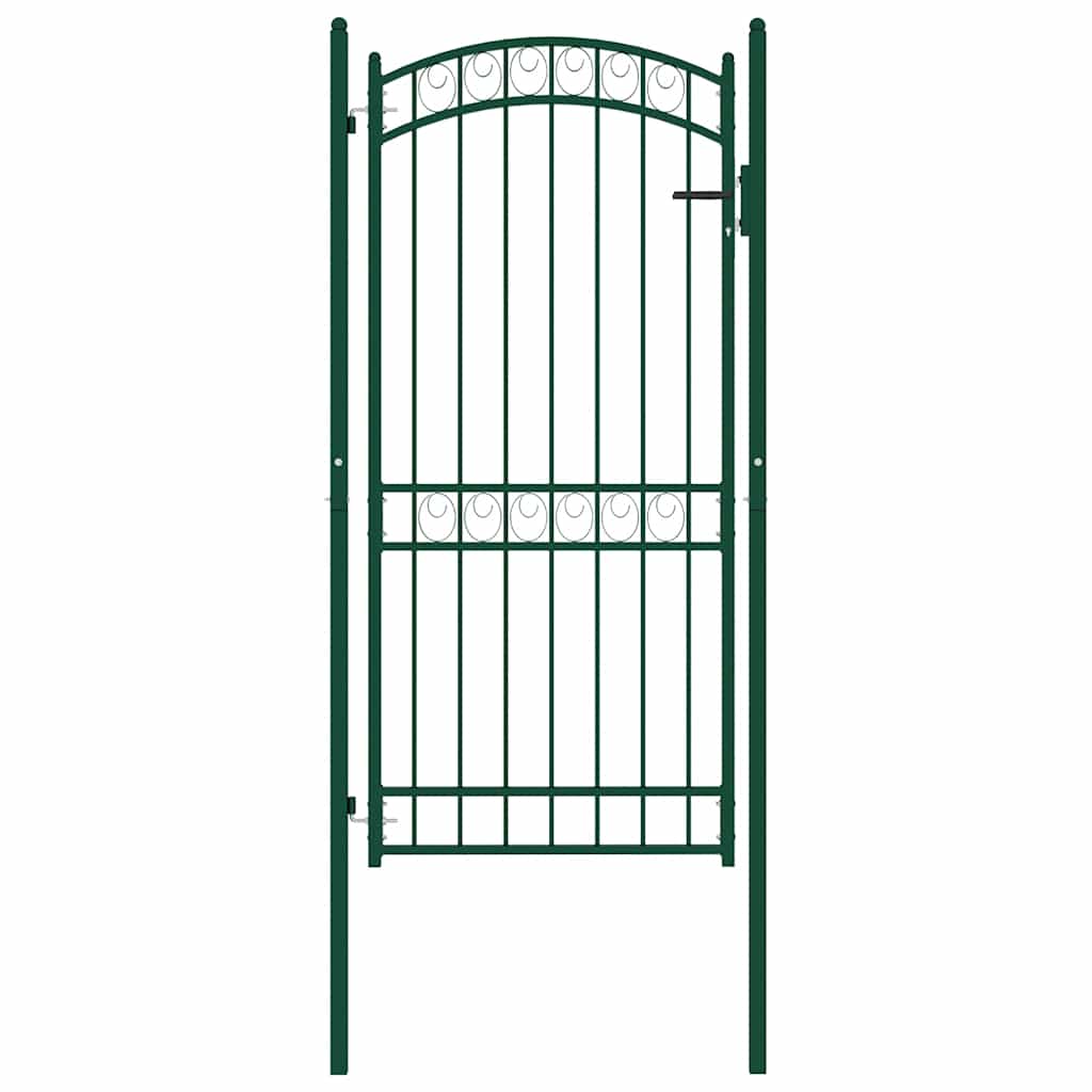 hegnslåge EMMEN med buet top stål 100x136 cm grøn