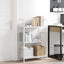 bogreol med 3 hylder 60x27,6x90,5 cm konstrueret træ hvid