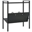 bogreol med 2 hylder 52x28x59 cm konstrueret træ sort