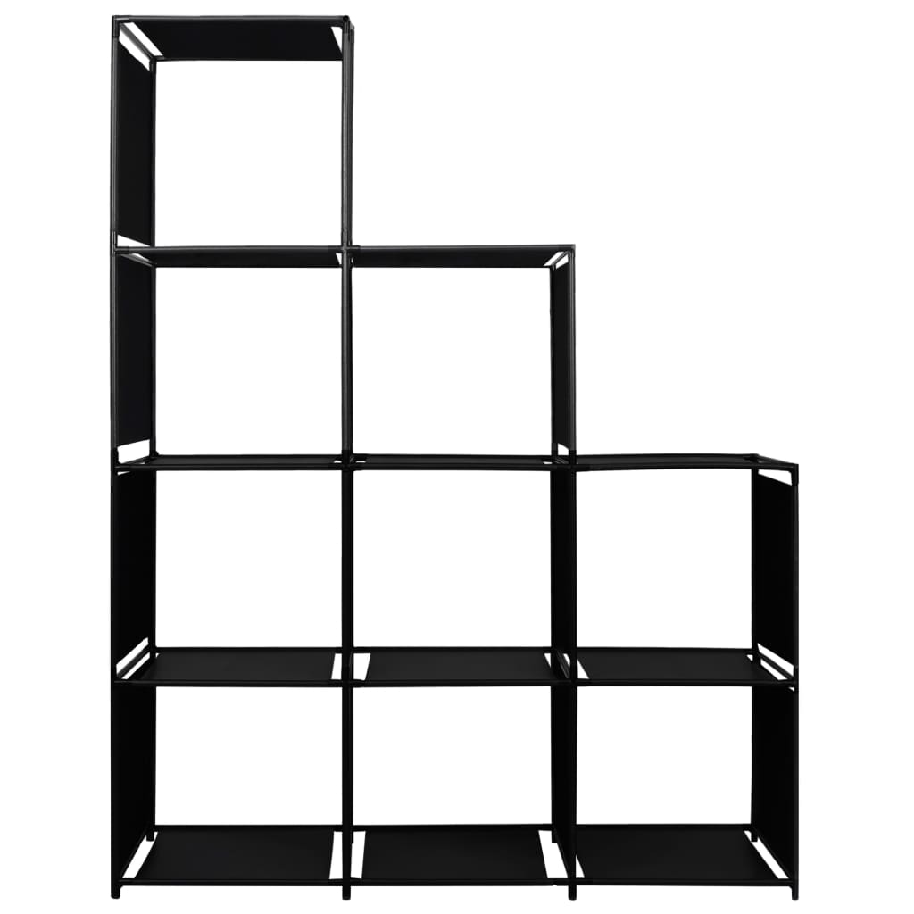 displayreol trappeformet 130x45x170 cm stof