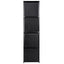 displayreol trappeformet 130x45x170 cm stof
