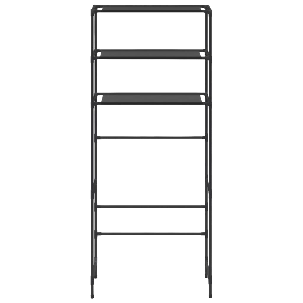 opbevaringsstativ med 3 hylder 69x28x169 sort