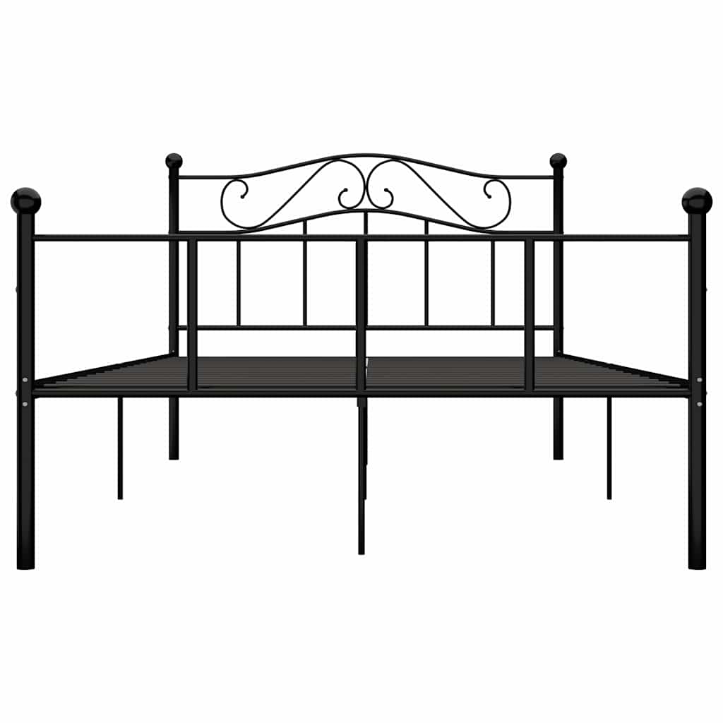 sengestel 160x200 cm metal sort