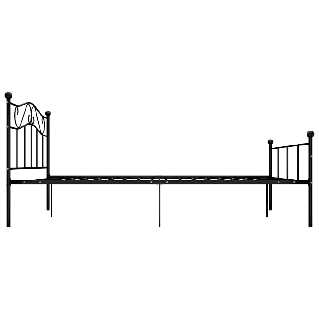 sengestel 160x200 cm metal sort